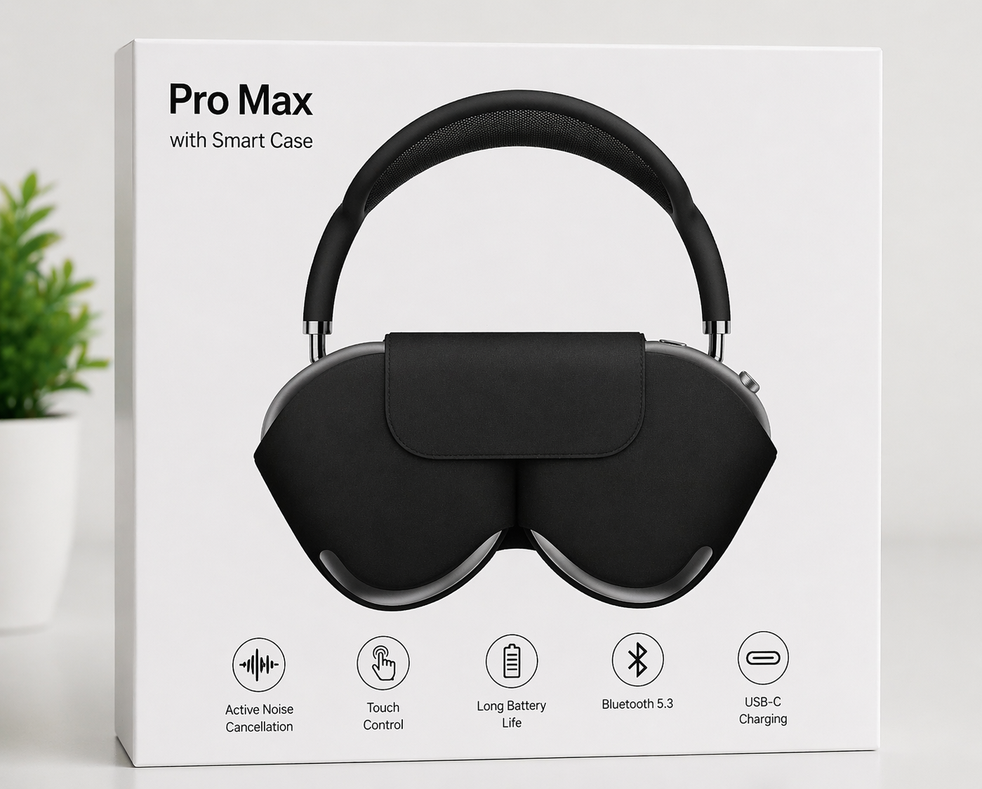 Pro Max Wireless Headphones ANC | Best Budget Over-Ear Bluetooth Headphones