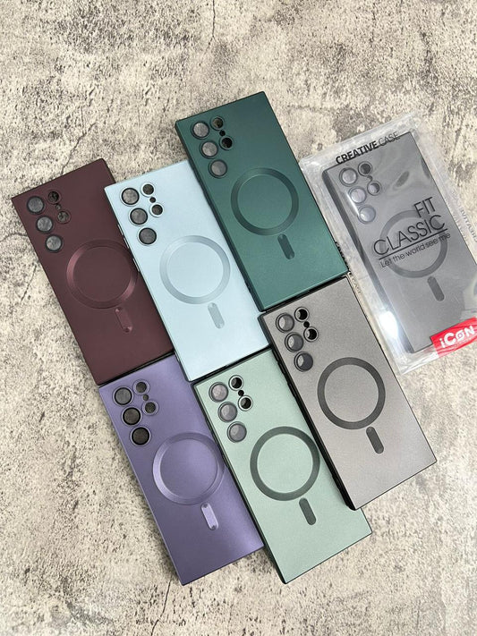 Matt Finish Premium Back case for Samsung Galaxy S23 Ultra with Magsafe and Camera Protection
