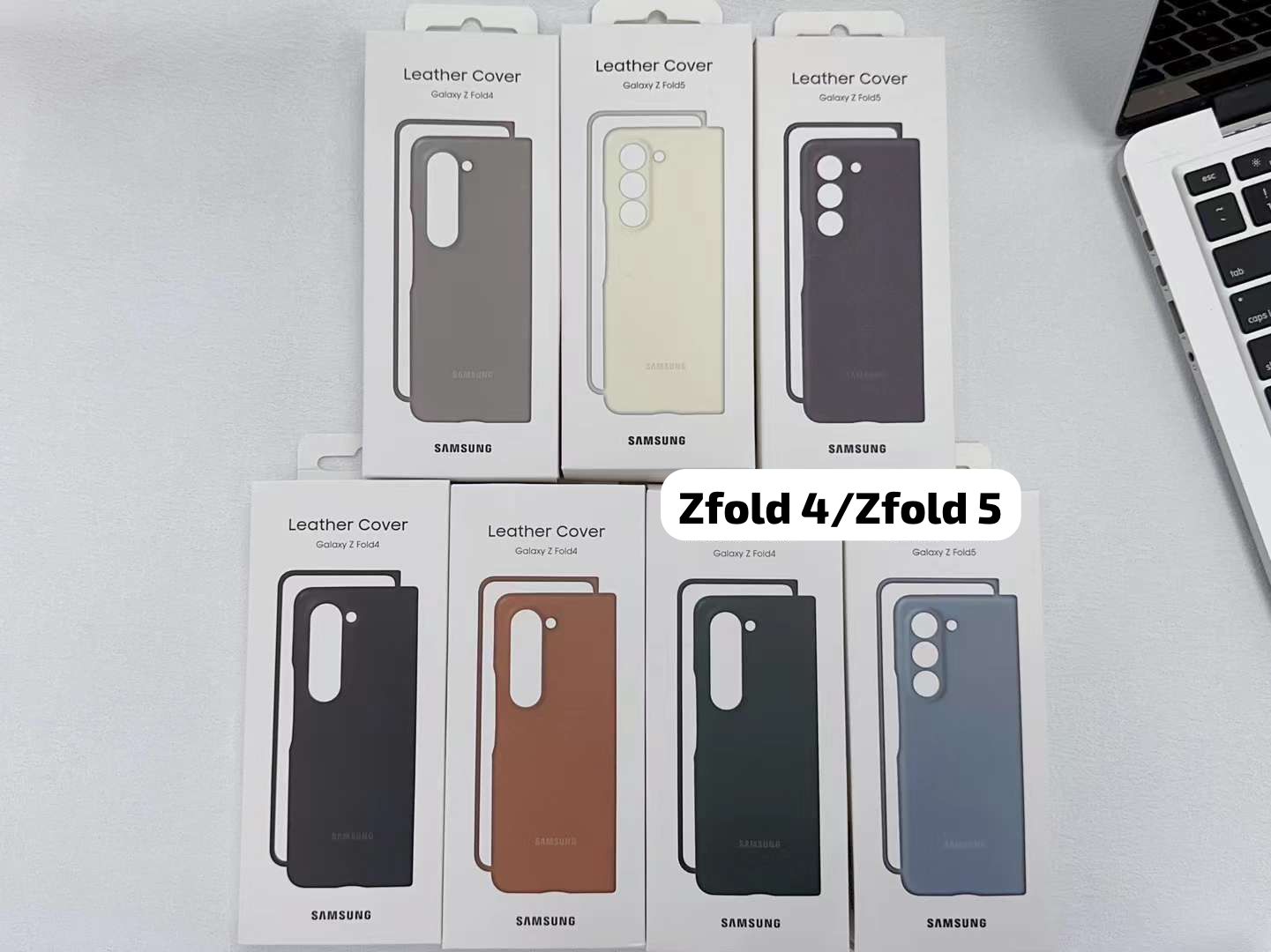 CFZ Leather Back Case for Samsung Galaxy Z Fold 4 and Samsung Galaxy Z Fold 5