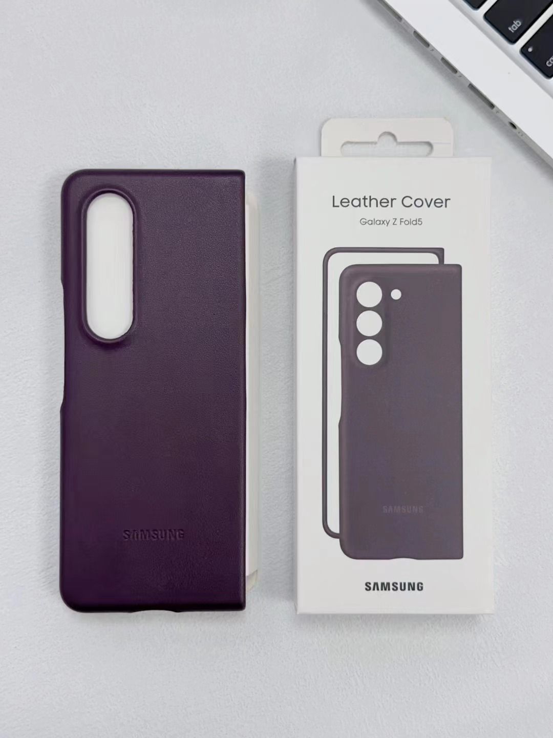 CFZ Leather Back Case for Samsung Galaxy Z Fold 4 and Samsung Galaxy Z Fold 5