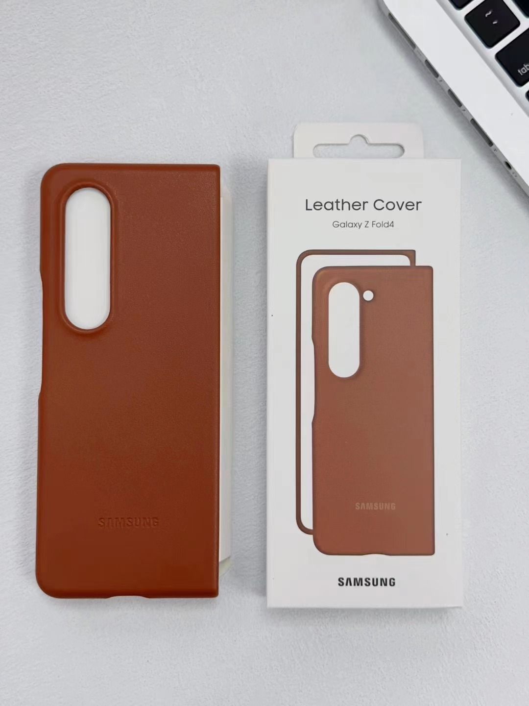 CFZ Leather Back Case for Samsung Galaxy Z Fold 4 and Samsung Galaxy Z Fold 5