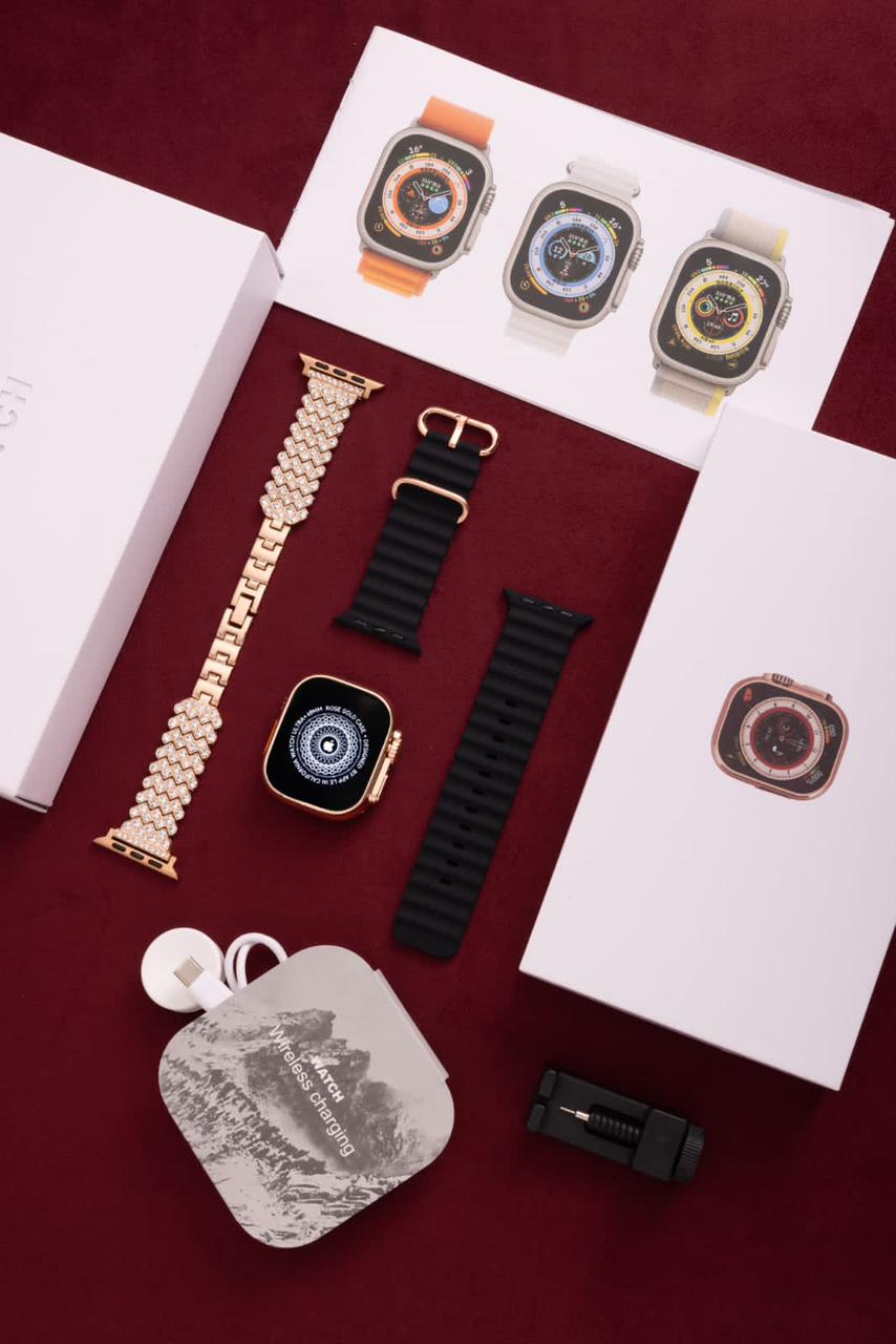 Rose Gold Watch Ultra - Best golden ultra watch with diamond design strap