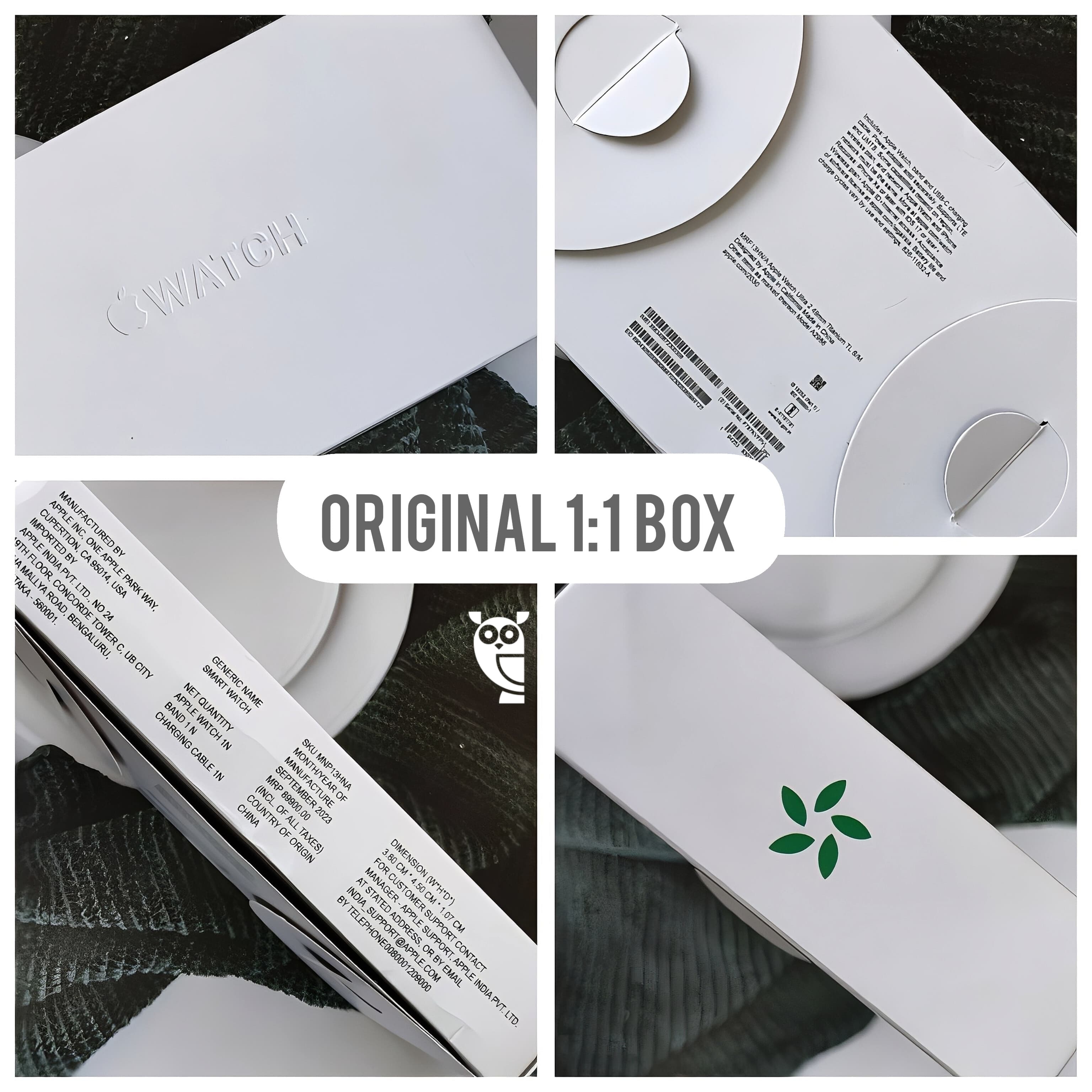 Apple watch Ultra 2 clone with titanium like metal finish, High resolution OLED display, serial number working