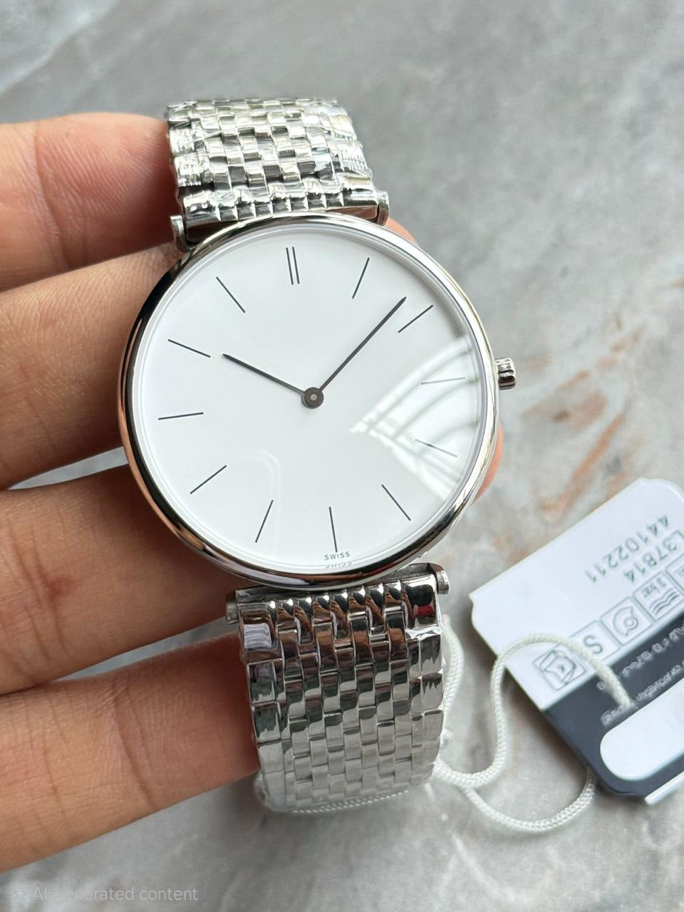 Luxurious Men's wrist watch high quality with chain strap