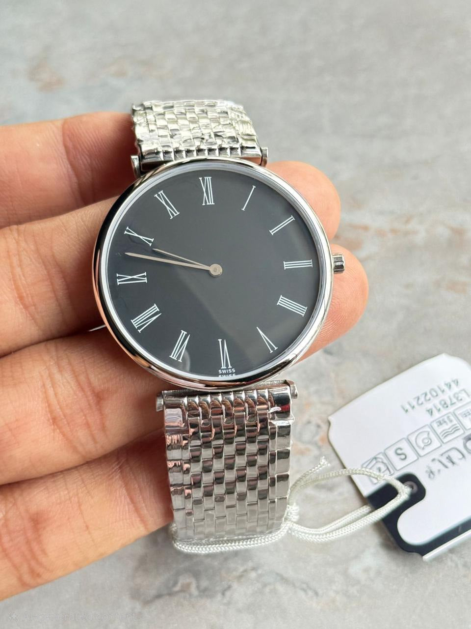 Luxurious Men's wrist watch high quality with chain strap