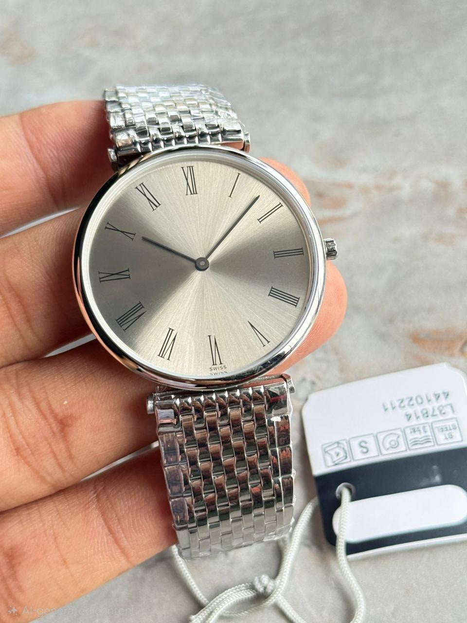 Luxurious Men's wrist watch high quality with chain strap