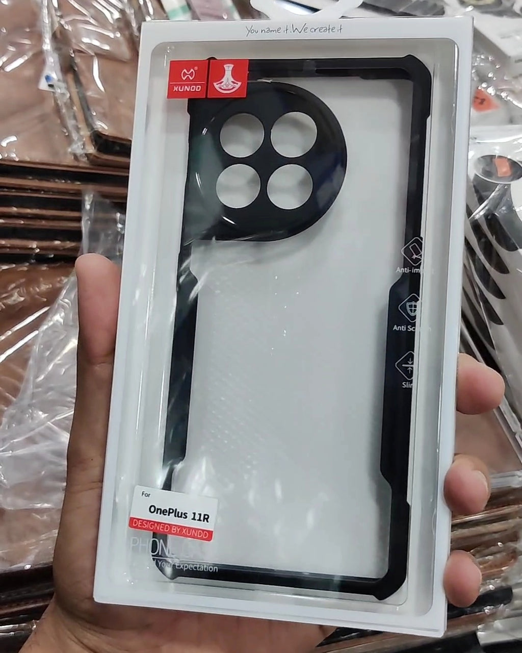 Xundd Premium Bumper Case for OnePlus 11 and OnePlus 11R (Black)