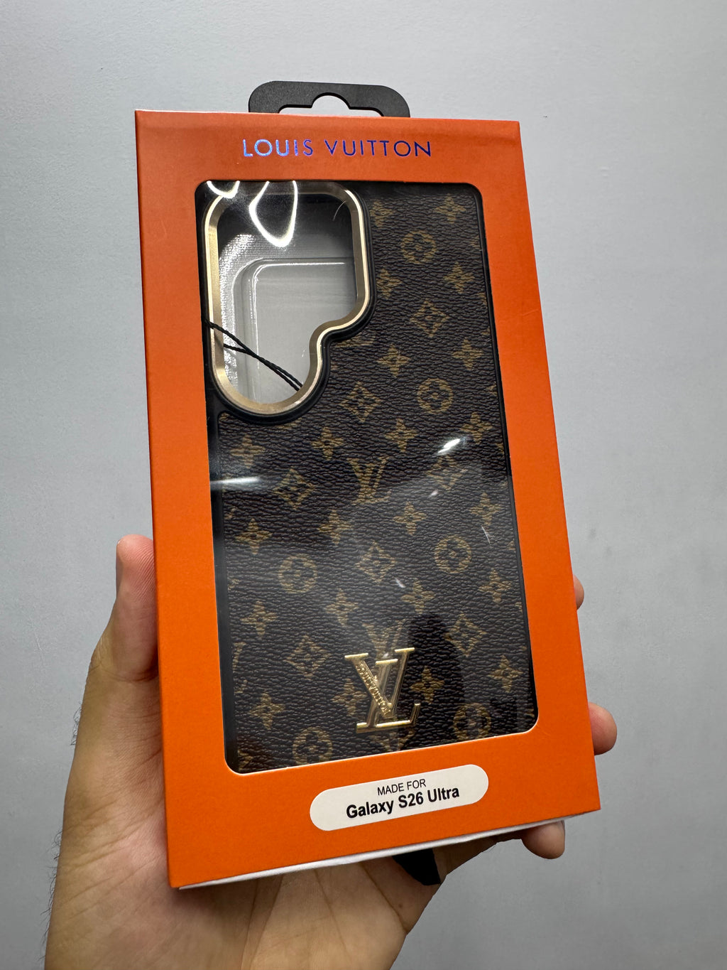 Luxury Monogram Leather Case for Samsung Galaxy S26 Ultra | Premium Designer Shockproof Back Cover | Slim Protective Case