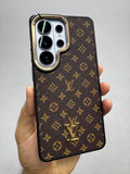 Luxury Monogram Leather Case for Samsung Galaxy S26 Ultra | Premium Designer Shockproof Back Cover | Slim Protective Case