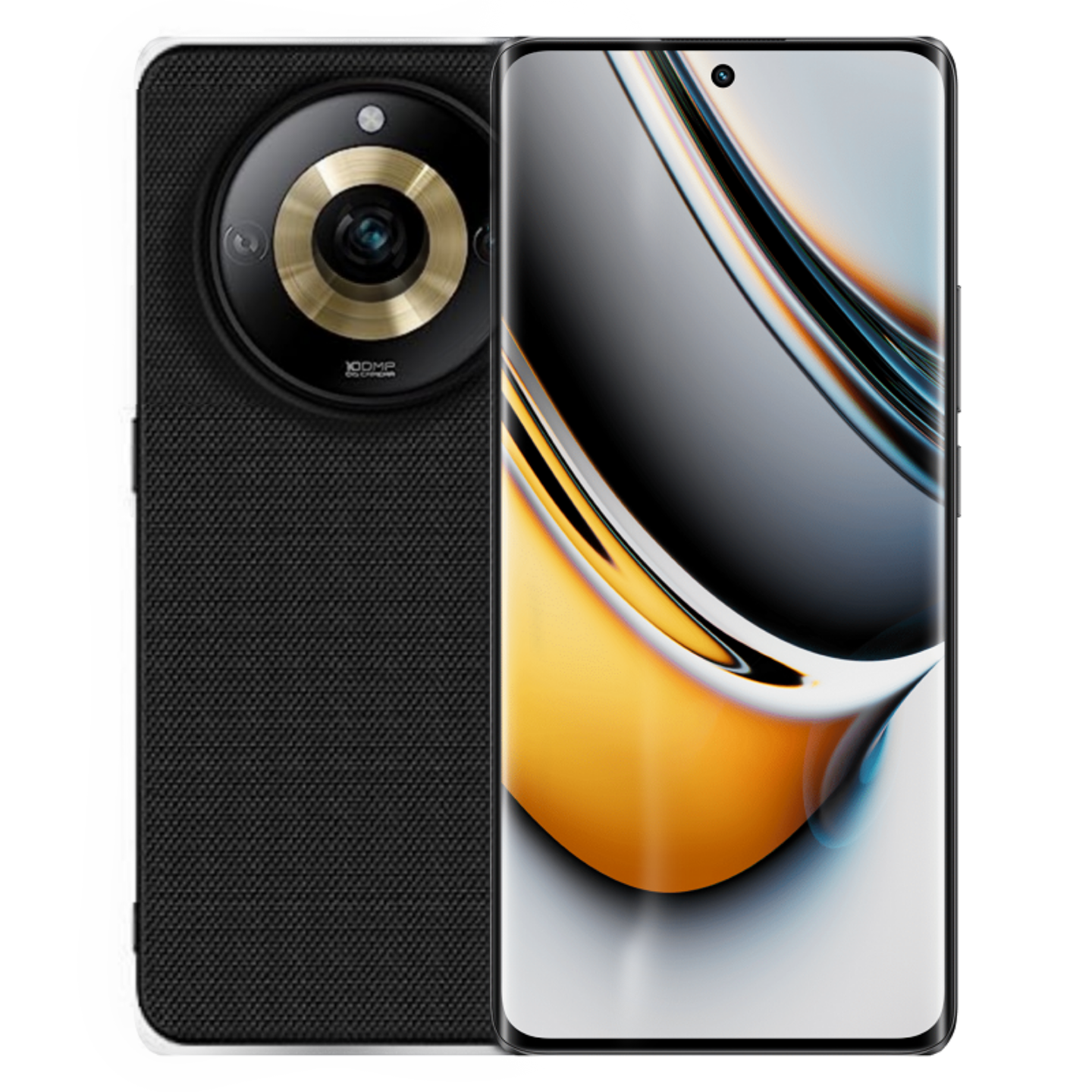 Me Pro Plus Realme 11 Pro and 11 Pro Plus Textured Black Back Cover for Ultimate S ...