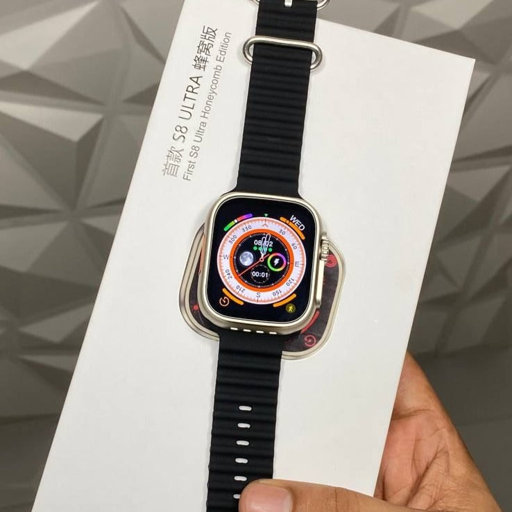 Watch Ultra clone with sim card support - Premium all metal finish with real screws and strap locks ! 4G watch