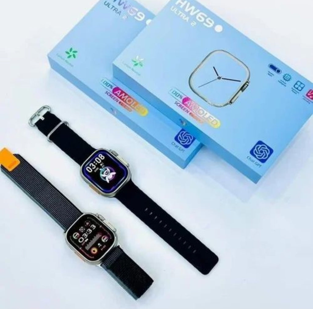 HW 69 Ultra 2 Amoled display with Chat-GPT and Wireless charging