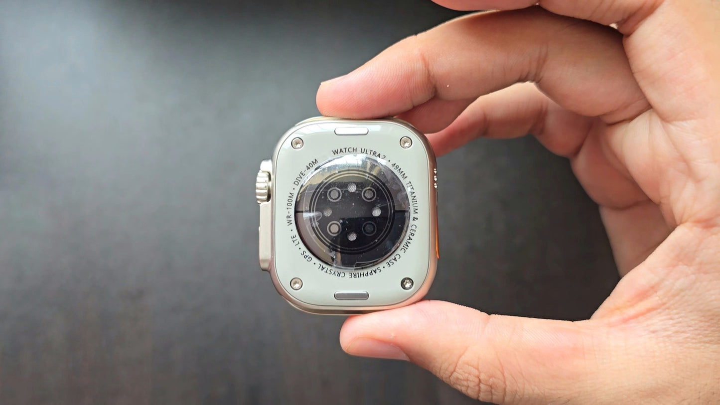 RT 11 Ultra 2 - Apple Watch Ultra 2 clone with titanium like metal finish, Sports mode multifunction smartwatch