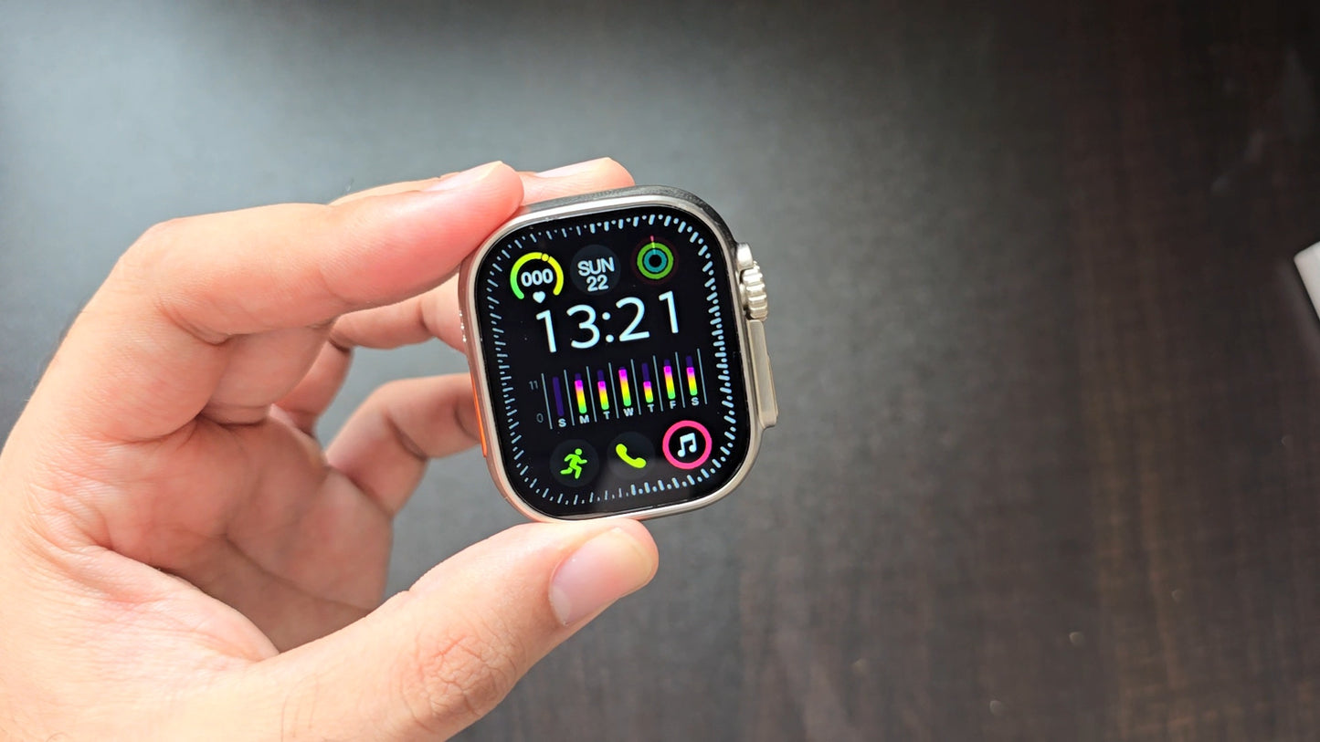 RT 11 Ultra 2 - Apple Watch Ultra 2 clone with titanium like metal finish, Sports mode multifunction smartwatch