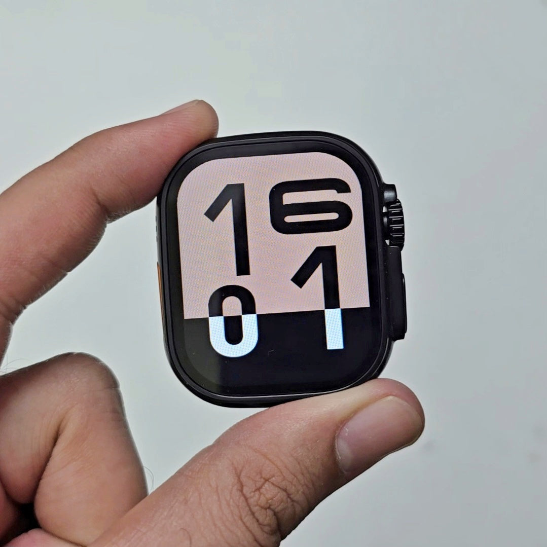 RT 11 Ultra 2 - Apple Watch Ultra 2 clone with titanium like metal finish, Sports mode multifunction smartwatch