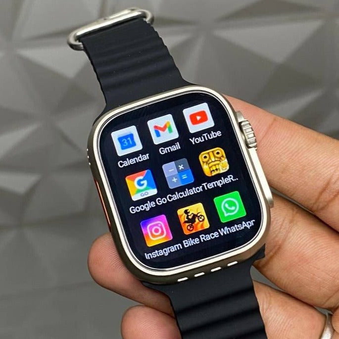 Watch Ultra clone with sim card support - Premium all metal finish with real screws and strap locks ! 4G watch