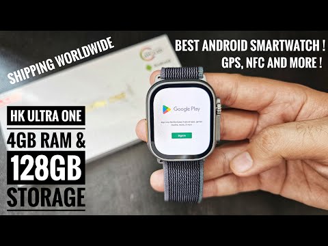 HK Ultra One Simcard Smartwatch with Amoled Display, GPS, Playstore and more