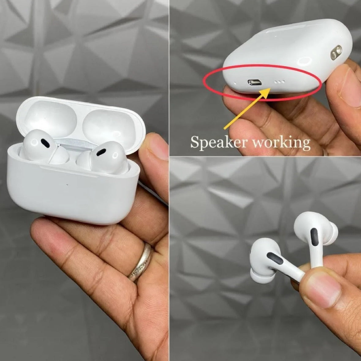 Airpods pro 2 Clone with ANC and Touch Controls - Compatible with all iOS and Android Phones with Popup