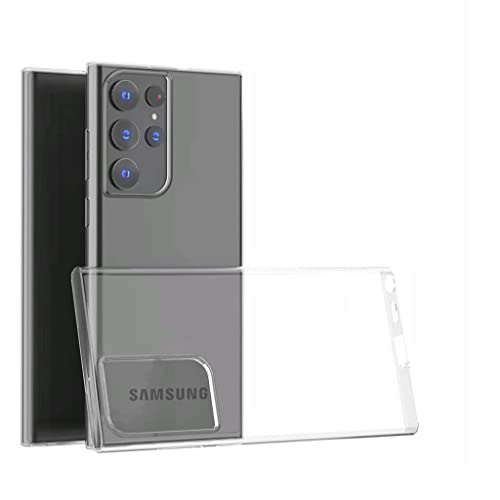 Samsung Galaxy S23 Ultra Hybrid Hard Clear Back case with Shockproof Design and Camera Protection Bump