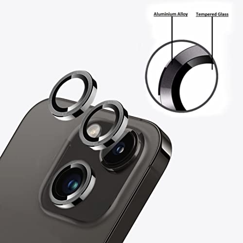 iPhone 13 & iPhone 13 Mini Camera Lens Protective Ring Black/Grey