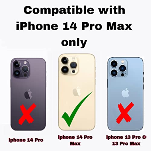 iPhone 14 Pro Max Case with Camera Protection bump with Slim fit Shockproof design deep Purple Colour (TPU)