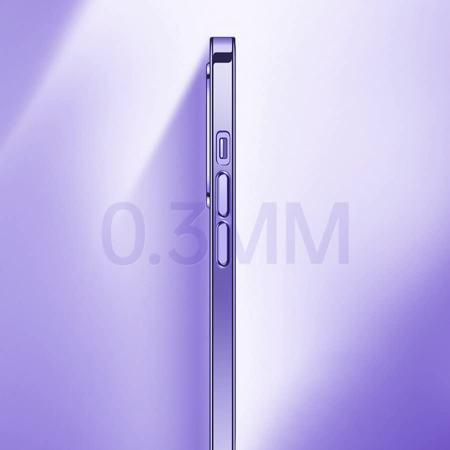 iPhone 14 Pro Max Case with Camera Protection bump with Slim fit Shockproof design deep Purple Colour (TPU)