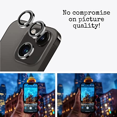 iPhone 13 & iPhone 13 Mini Camera Lens Protective Ring Black/Grey